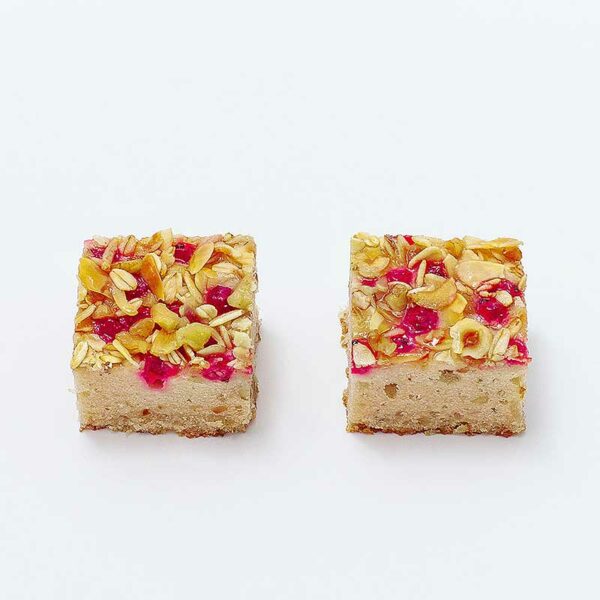 Veganer Bananen-Johannisbeer-Kuchen (2 Stückchen)