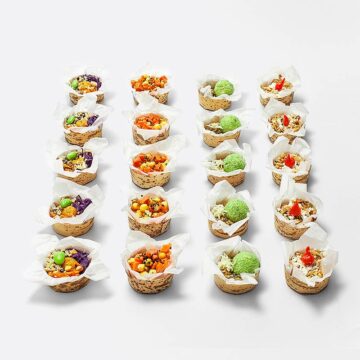20er Platte mit Mini Poke Bowls (4-5cm ?)