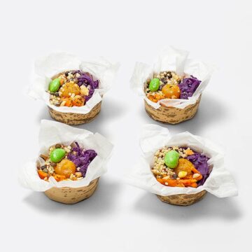 Vegane mini Poke Bowl Karottenlax (4-5cm ?, 4 Sück)