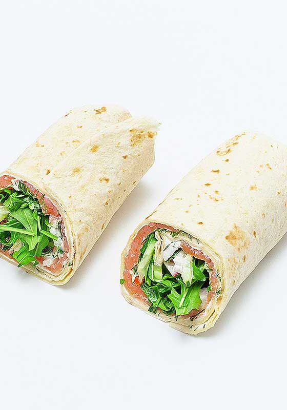 Wrap mit Lachs